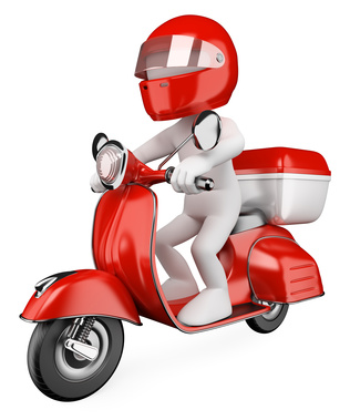 3D white people. Courier
