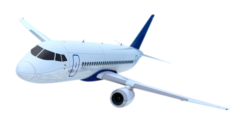 avión transaparente