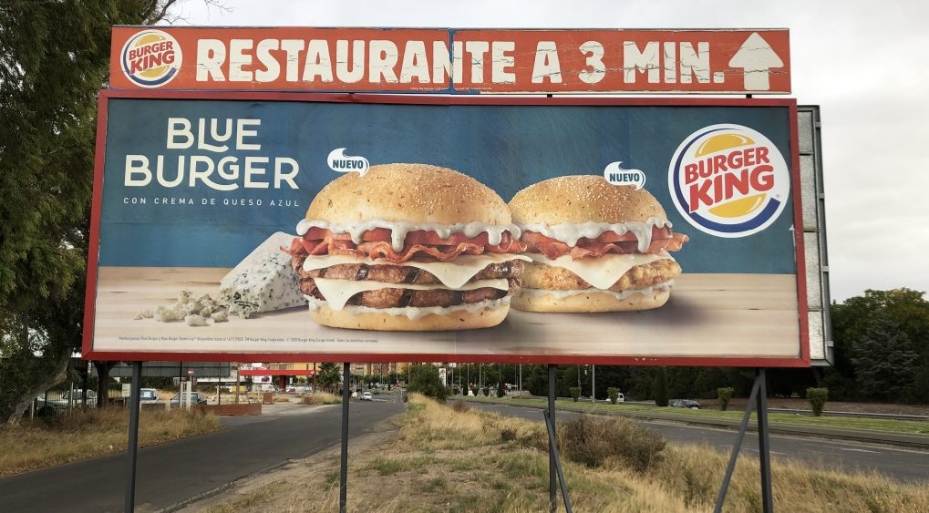 burger king pantalla