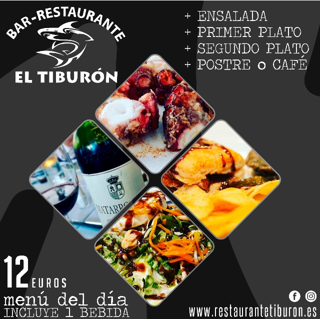 menu del dia el tiburon black