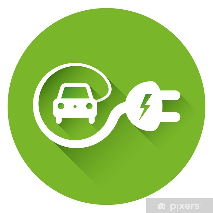 Electric car icon